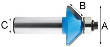 Picture of Router Bit, Chamfer 1"D, 1/2" Shank, 45° Bevel