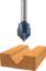 Picture of Router Bit, Carbide Tip, V-Groove 9/16"D, 1/4" Shank