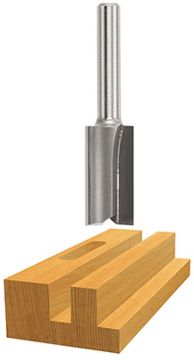 Picture of Router Bit, Carbide Tip, Straight Bit 1/2"D, 1/4" Shank
