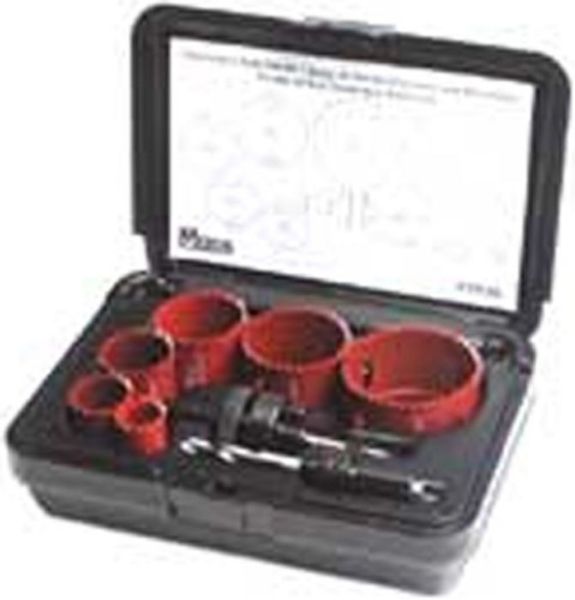 Picture of Saw, Hole, Electrician's, w/Case, 8pc 7/8"-2-1/2"