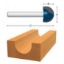 Picture of Router Bit, Carbide Tip, Core Box/ Roundnose 5/8"D, 1/4" Shank