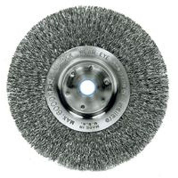 Picture of Brush, Wire Wheel, 2" Arbor Hole 8", .014Wire, 1-1/2", Coarse