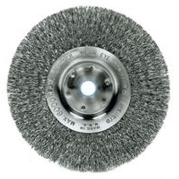 Picture of Brush, Wire Wheel, 1/2"-5/8" Arbor Hole 10", .0118 Wire, 3/4"W, Medium