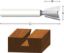 Picture of Router Bit, Carbide Tip Dovetail 1/2"D, 1/4" Shank, 15°