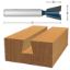 Picture of Router Bit,Carbide Tip,Dovetail 1/2"D, 1/4" Shank