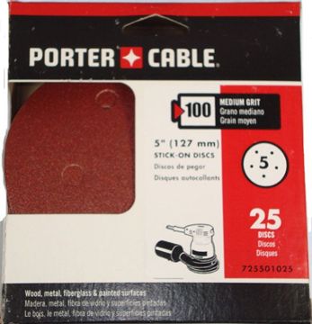 Picture of Disc, Abrasive, Hook & Loop 5", 5 Hole, 180 Grit