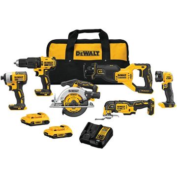 Picture of Tool Set, Cordless, Lithium Ion, 5pc 20V
