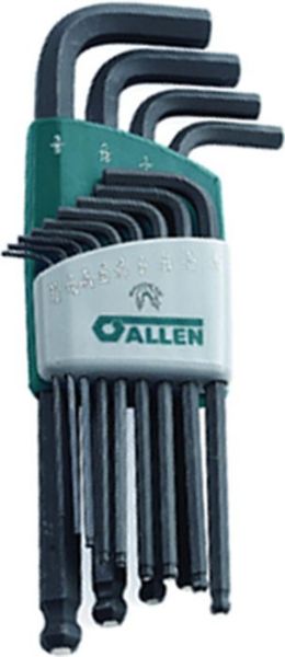 Picture of Hex Key, Ball End Set, Fractional 13 Sizes, .050"- 3/8"