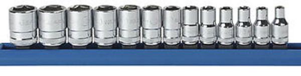 Picture of Socket, Metric, 13pc 1/4" Dr, 6 Pt