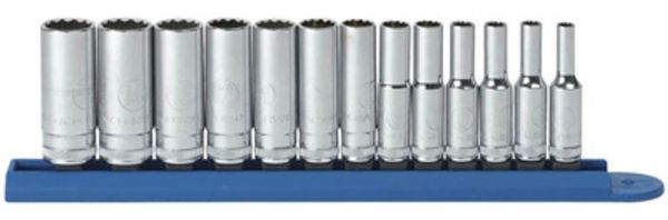 Picture of Socket, Metric, 13pc 1/4" Dr, 12 Pt