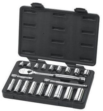 Picture of Socket Fractional, 21pc 3/8" Dr, 6 & 12 Pt
