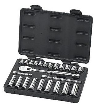 Picture of Socket, Metric, 24pc 3/8" Dr, 6 & 12 Pt