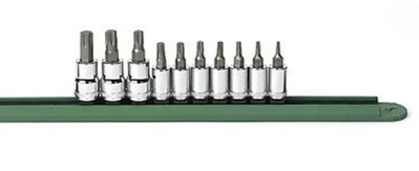 Picture of Socket, Internal Torx, 10pc 1/4", 3/8"Dr, T10-T55