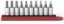 Picture of Socket, Hex Bit, Fractional, 10pc 1/4" Dr