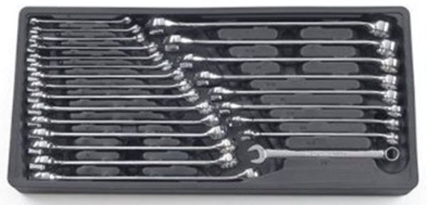 Picture of Wrench, Combination, Fractional, Metric, 24pc 1/2"-1", 8mm-22mm