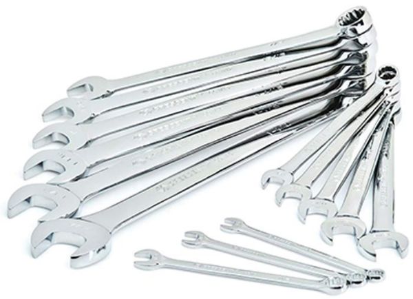 Picture of Wrench, Combination, Fractional, 14pc 3/8"-1-1/4"