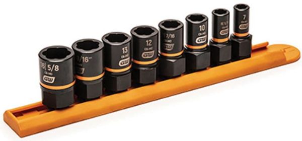 Picture of Socket, Impact, Extraction, 8pc 1/4", 3/8" Dr
