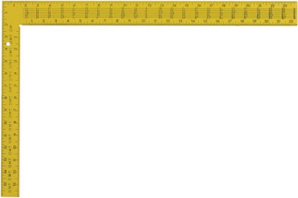 Picture of Square, Rafter, Steel, Neon Yellow 24"x2"Body, 16"x1-1/2"Tongue