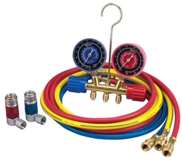Picture of A/C Manifold Set, Side Wheel f/R-134A Refrigerant
