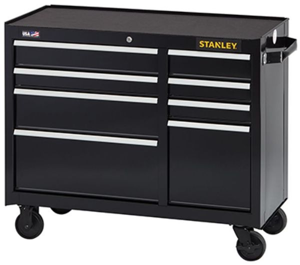 Picture of Cabinet, Tool, Mobile 8 Drawer, Black, 34"H