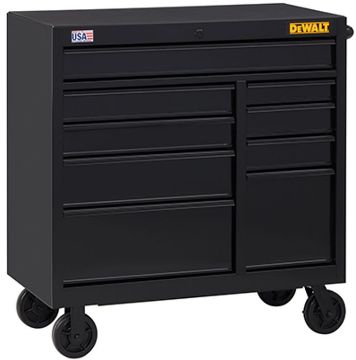 Picture of Workbench, Tool, Mobile 9 Drawer, Black, 42-1/2"H