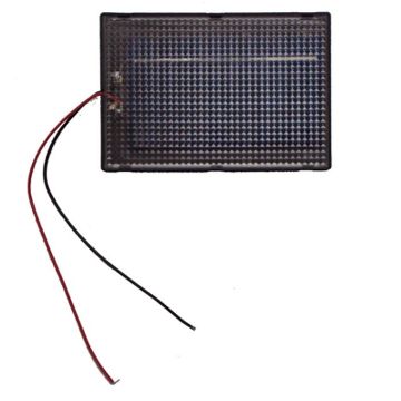Picture of Solar Cell, Plastic Case, 6" Wire Leads .5V/1000mA