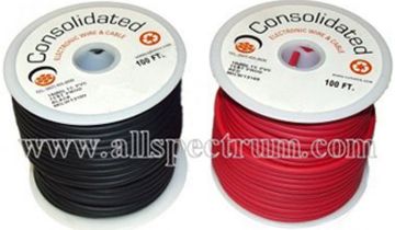 Picture of Wire, Test Lead, Stranded, Black 18 AWG, 100' Spool