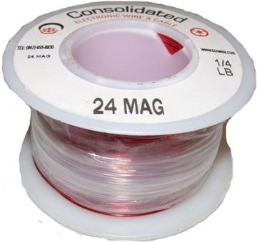 Picture of Wire, Plain Enamel Magnet 24 AWG, 1 lb Spool