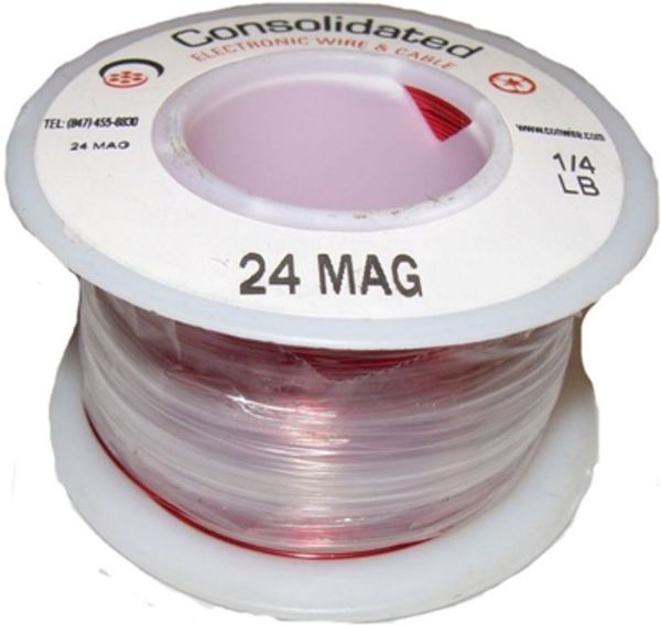 Picture of Wire, Plain Enamel Magnet 24 AWG, 1 lb Spool