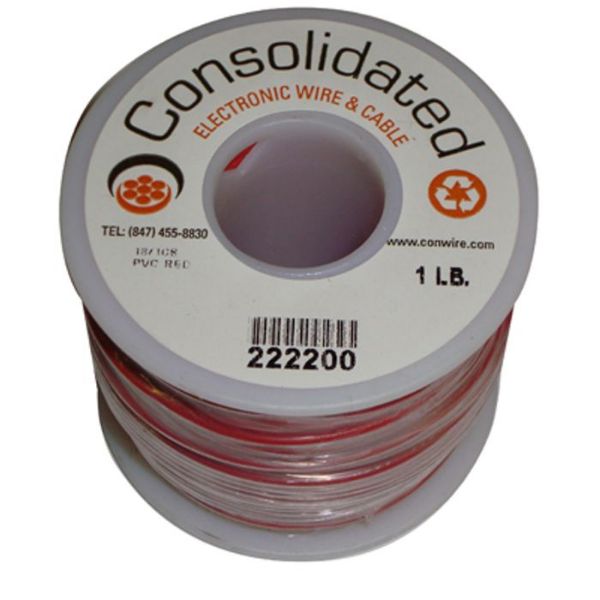 Picture of Wire, Bell, Red 18 AWG, 1 Lb Spool