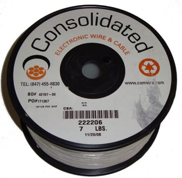 Picture of Wire, Bell, White 18 AWG, 7 Lb Spool