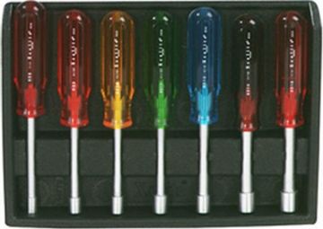Picture of Nutdriver Set, Hollow Shaft 10 Piece Set, Plastic Tray