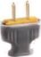 Picture of Plug, Flat Handle, Brown 10 Amp, 2 Prong