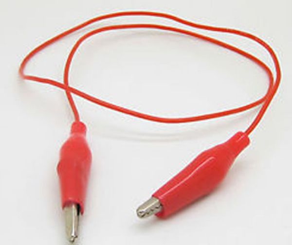 Picture of Jumper Lead w/Alligator Clips - Red 12"L