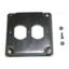 Picture of Cover, Electrical Box, Duplex Receptacle Metal, f/4" Square Box