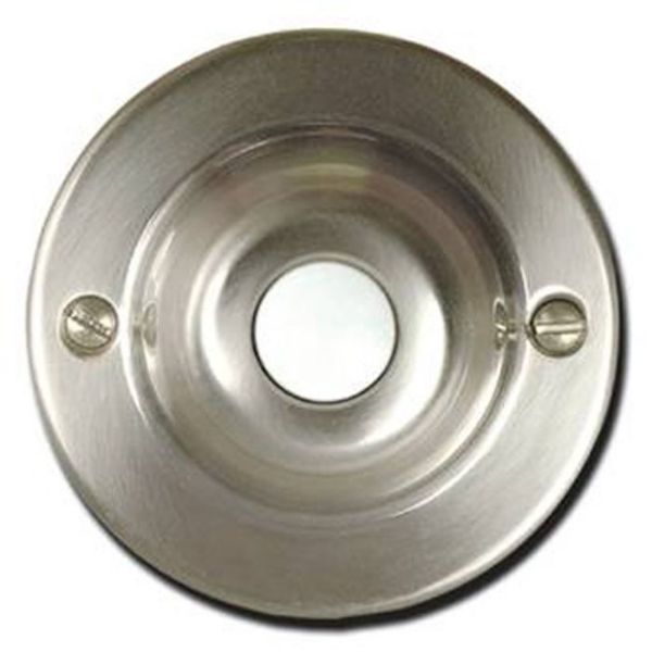 Picture of Button, Push, Round, Brass 1-3/4"