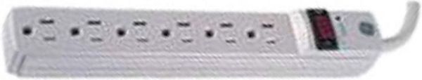 Picture of Surge Protector, w/Pilot Light 6 Outlet, 3' Cord