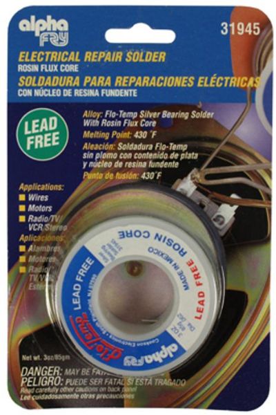 Picture of Solder, Lead Free, TV, Radio .062D, 3 oz