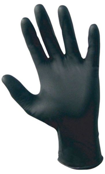 Picture of Gloves, Disposable, Nitrile, Black Medium