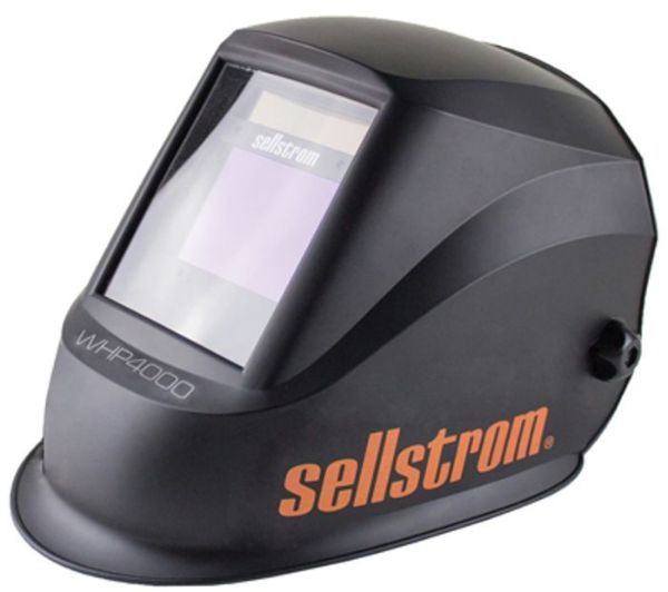 Picture of Welding Helmet, Auto Darkening, Shade 9-13 Black, Advantage Premium