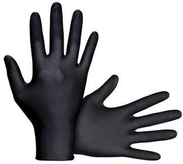 Picture of Gloves, Disposable, Nitrile, Black Medium
