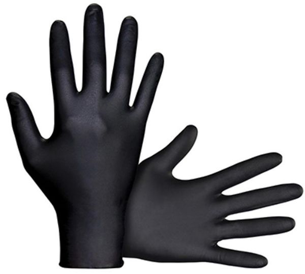 Picture of Gloves, Disposable, Nitrile, Black Medium