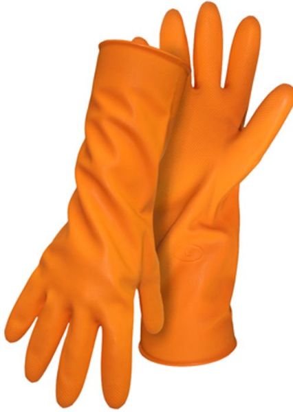 Picture of Gloves, Latex, Rubber Coated, Orange 32 Mil, 13"L