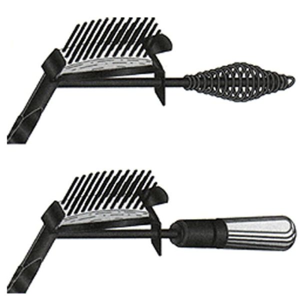 Picture of Weld Cleaning Tool, 2-In-1, Wood Handle Hammer & Brush
