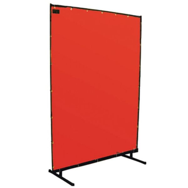 Picture of Screen, Welding, Free Standing, Orange 6'Wx6'H, Transparent Vinyl