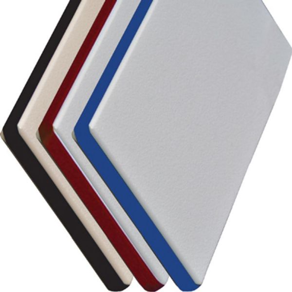 Picture of Polyethylene, High Density, Red/White/Red 6"x6"x1/4"