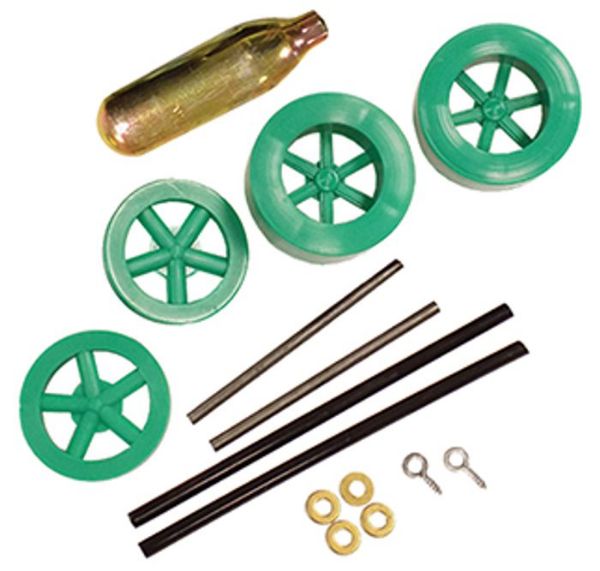 Picture of Dragster, Wheels, Kit Bag w/CO2 Cartridge, Green