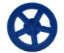 Picture of Dragster, Wheels, Front Mag Wheels w/Spokes, Blue