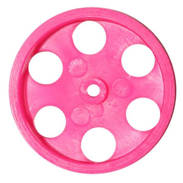 Picture of Dragster, Wheels, Rear Speed Wheels w/Holes, Pink