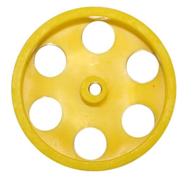 Picture of Dragster, Wheels, Rear Speed Wheels w/Holes, Yellow